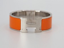 Hermès Clic H Bracelet Orange
