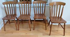 Set of 4 Hardwood Farmhouse Kitchen / Dining Chairs