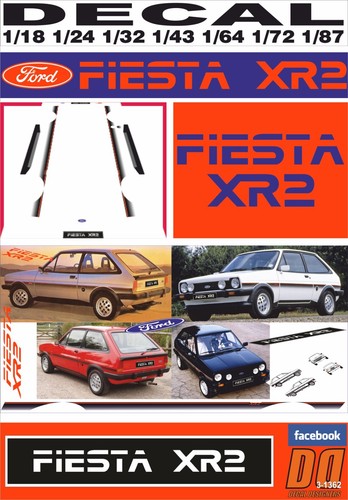 Decal ford fiesta - decal, xr2