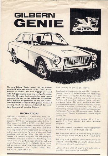 Gilbern genie 1966 uk - gilbern,