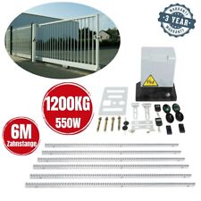 1200KG Electric Automatic Sliding Gate/Door Opener Motor Kit w/Remote + 6m Racks
