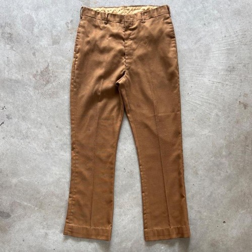 Vtg 70s brown flared bell - flared,