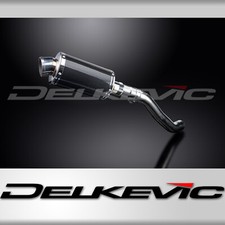 Kawasaki Z750 2004-2006 Delkevic Slip On 9" Oval Carbon Exhaust Muffler Kit