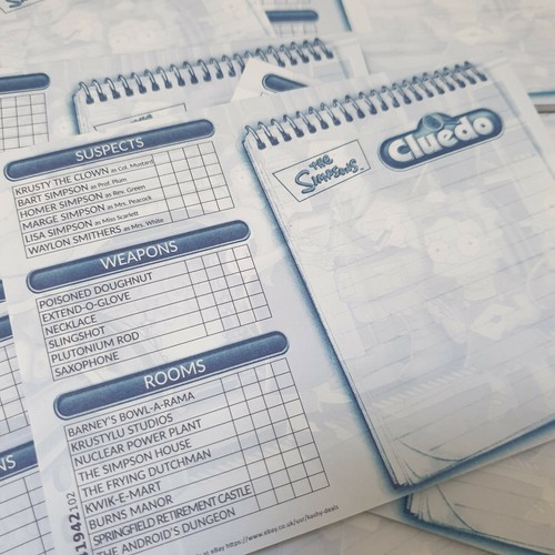 The simpsons cluedo detective - simpsons,