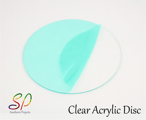 Clear acrylic discs 2mm - clear,