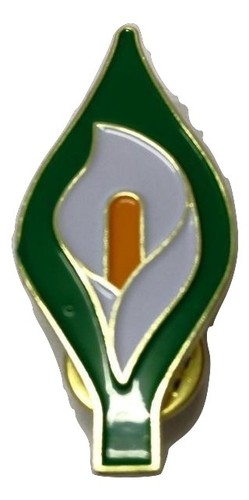 Easter lily enamel pin - pin, badge