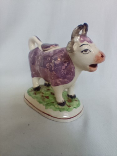 Antique staffordshire cow - antique,
