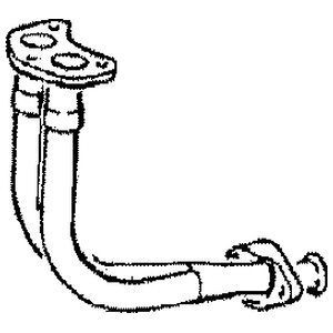Klarius front exhaust pipe - front,