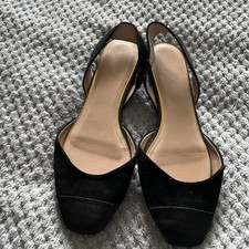 Zara Black Sling backs Size 3