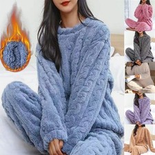 Womens Fleece Pyjama Set Soft
