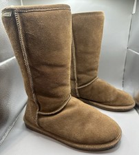  Bearpaw  Emma Classic Tall Slip on Cozy Tan Casual Boots Women Shoes Size 8