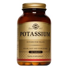 Solgar Potassium 100 Tablets Supports Nerve and Muscle Function & Blood Pressure