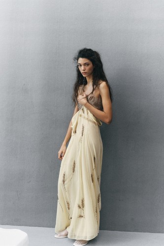 Zara beaded dress applique - dress,