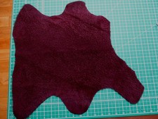 Burgundy red short curly hair