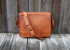 Bag Leather Genuine Shoulder Mens Crossbody Messenger Men Travel Laptop Business