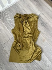 Stretch Satin Sleeveless Blouse By Sarah Pacini