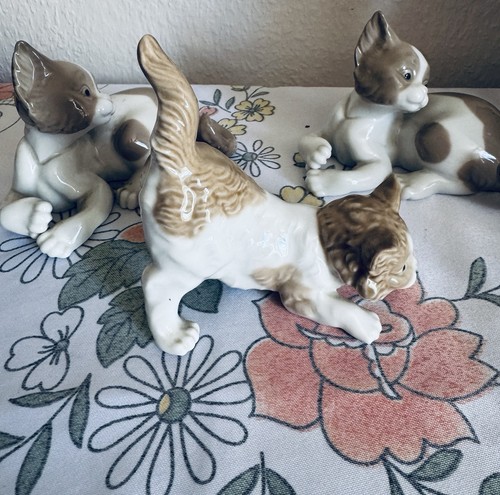Lladro porcelain cat - porcelain, figurines