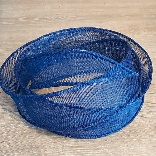 Blue solid mesh craft - mesh, ribbon