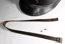 ADRIAN 15 HELMET CHINSTRAP, aged brown leather.