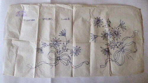 Vintage embroidery iron on - ,