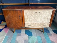 Mid-century Beautility cocktail cabinet sideboard retro vintage drinks walnut