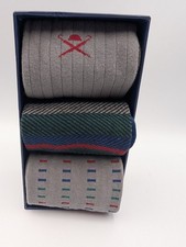 3 pairs Hackett 'London' Mens  Socks in Presentation Gift Box 7- 11 RRP £40 xmas