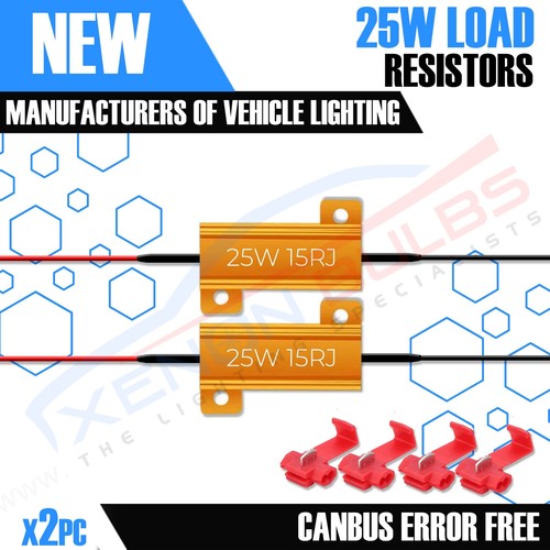 25w ohm led resistor - 2x,