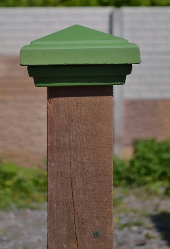 Concrete mold pier caps fence - concrete,