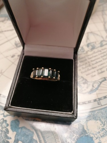 9ct gold sapphire ring - sapphire, ring.