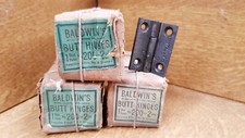 Vintage Antique Baldwin Hinges 2" cast iron - New Old Stock - Boxed - 12 Pairs