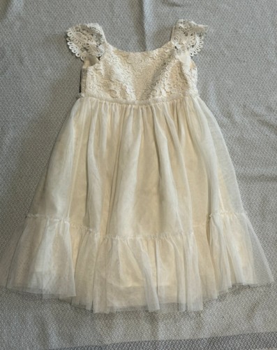 Girls cream bridal flower - bridal,