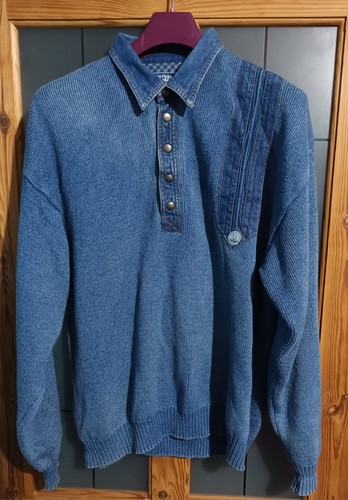 Blue willis 90s jumper - 90s, 100%