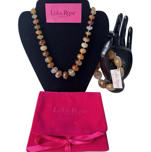 Lola rose necklace bracelet - rose,