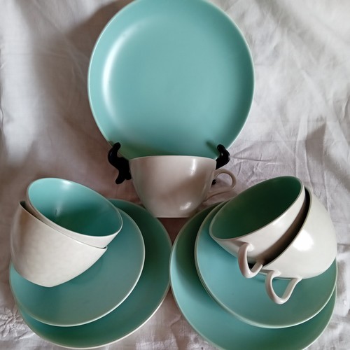 Poole pottery twintone ice - pottery,
