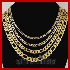 24K YELLOW GOLD GF FIGARO CURB