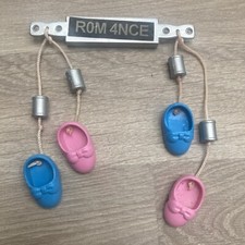 Sylvanian Families wedding car sign ROM4NCE with shoes good luck