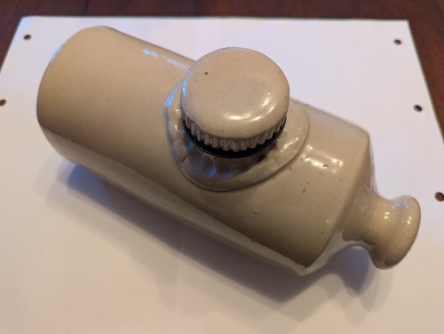 Antique stoneware hot water - stoneware,