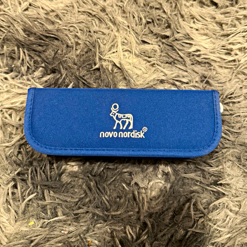 Novo nordisk blue zip diabetic - novo,