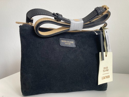 River island black - river, suede