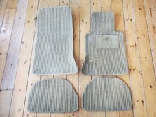 Mercedes W124 C124 CE Coupe Ribbed Floor Mats / Over Mats - Beige