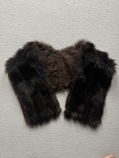 Real Fox Fur Chocolate Brown