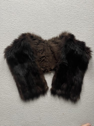 Real fox fur chocolate - real,