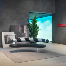Flexform Supermax  / Curved / Bend Sofa 234cm Very Unique