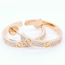 Cartier Love Hoop Earrings