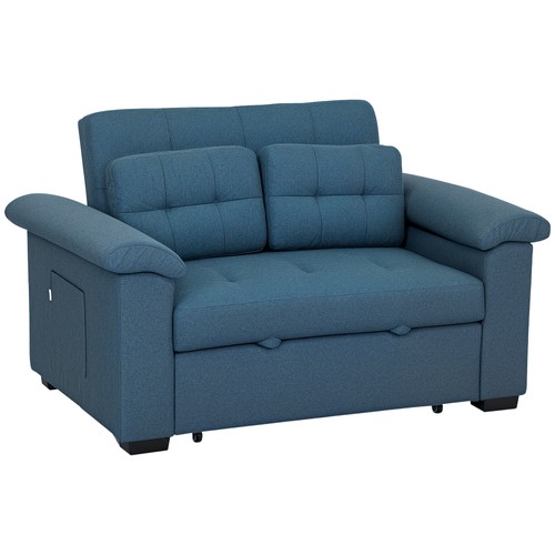 Homcom click clack sofa bed - clack, 2