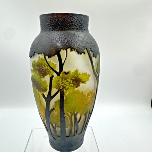 Art nouveau cameo glass vase - nouveau,