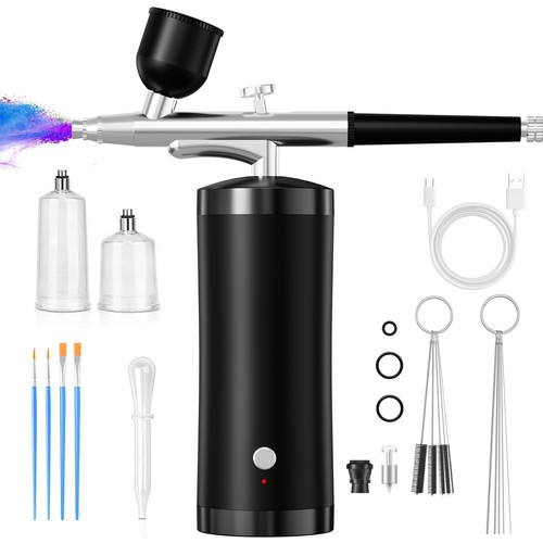Cordless airbrush kit with - kit,