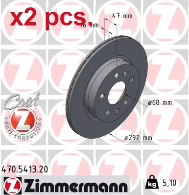 Pcs rear brake disc rotos - brake,