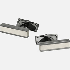 Montblanc Mens Cufflinks Bar Grey 4583G