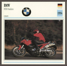 BMW  1994  F650 Funduro  Edito Service Atlas Motorcycle Card